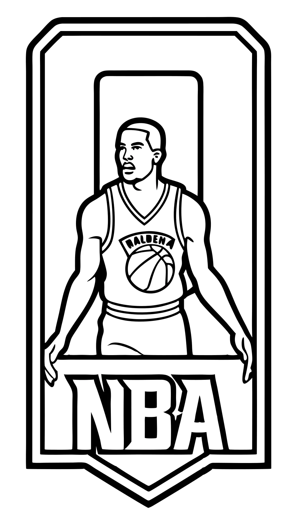 Páginas para colorear del logotipo de la NBA